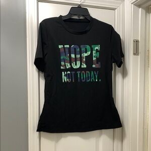 Black Graphic Tee - Nope Not Today